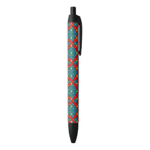 Stylo Noir Motif de forme géométrique lumineuse – Décoration