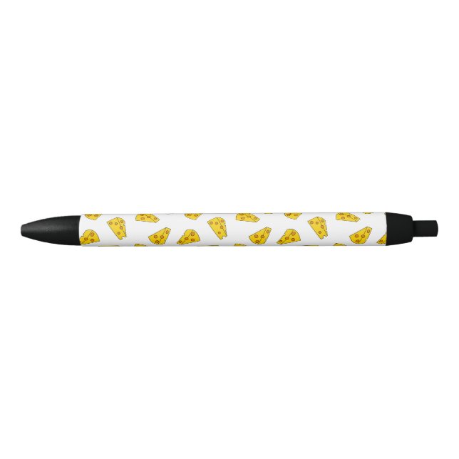 Stylo Noir Motif de fromage mou (Devant)