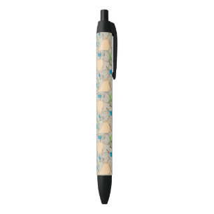 Stylo Noir Motif de fruits