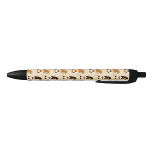 Stylo Noir Motif De Gnomes, Halloween Gnomes Trick Ou Treat