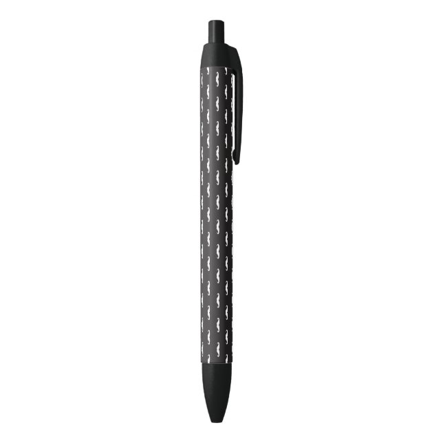 Stylo Noir Motif de hippie de moustache (Bas (Vertical))