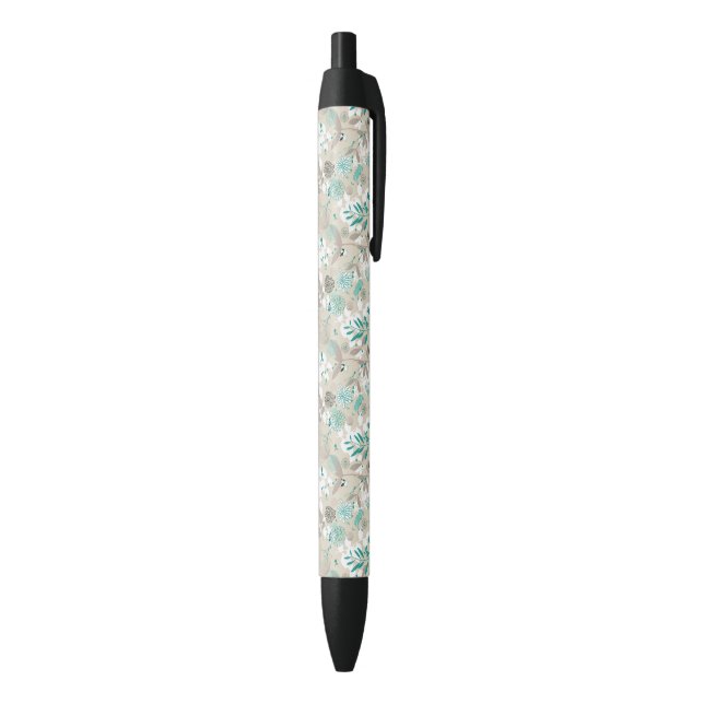 Stylo Noir Motif de jardin (Bas (Vertical))
