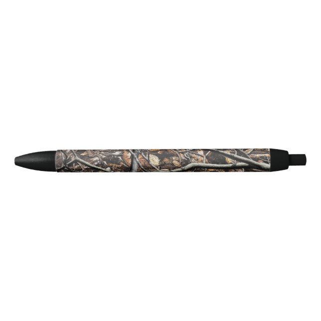 Stylo Noir Motif de la chasse au camouflage 6 (Devant)