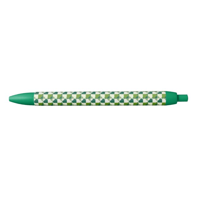 Stylo Noir Motif de la Saint-Patrick (Devant)