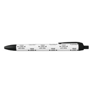 Stylo Noir Motif de logo d'entreprise personnalisé