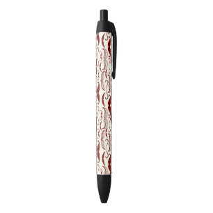 Stylo Noir Motif de moustache, rétro style 3