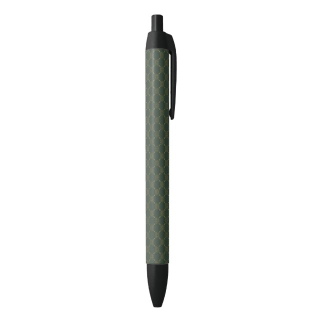 Stylo Noir Motif de noeud celtique (Bas (Vertical))