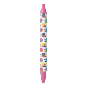 Stylo Noir Motif de partie d'escargot