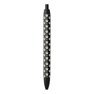 Stylo Noir Motif De Pâtes, Pâtes De Chien, Pâtes Blanches, Co
