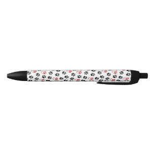 Stylo Noir Motif De Pâtes, Pâtes Noires, Pâtes Rouges, Coeurs