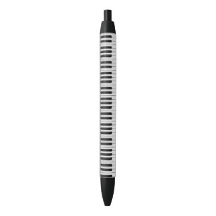 Stylo Noir Motif de piano