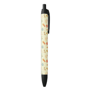 Stylo Noir Motif de plage d'été