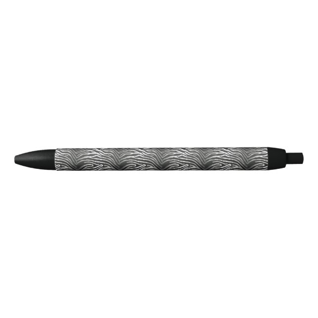 Stylo Noir Motif de rayure de tigre sans couture (Devant)