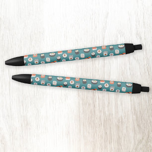 Stylo Noir Motif de rouleaux Sushi Nigiri Maki
