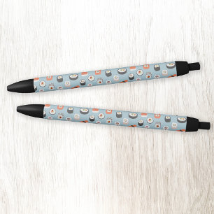 Stylo Noir Motif de rouleaux Sushi Nigiri Maki