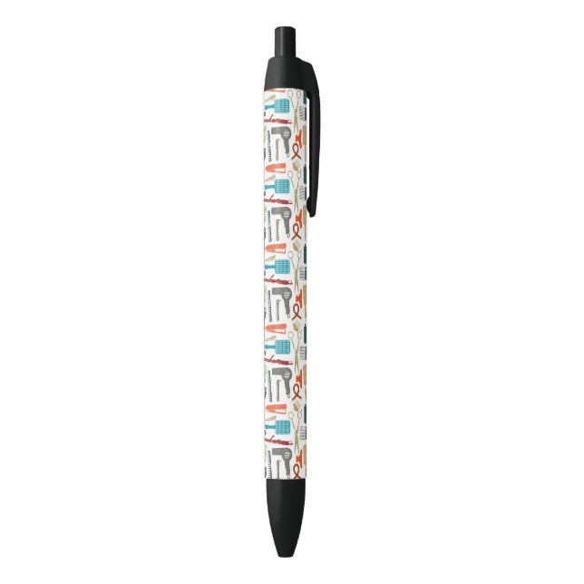 Stylo Noir Motif de soins capillaires (Bas (Vertical))