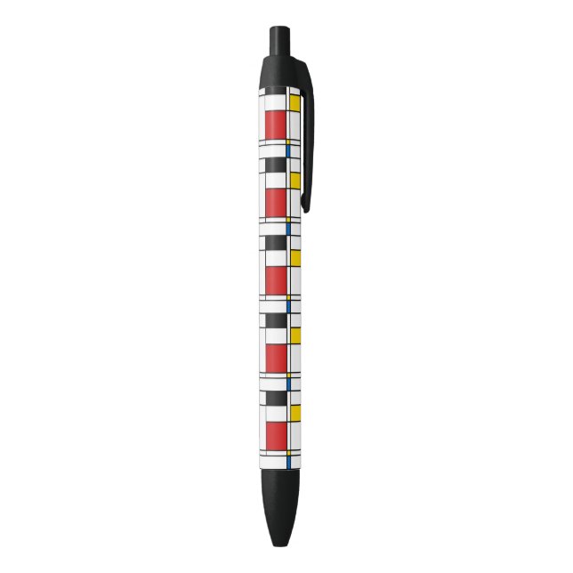 Stylo Noir Motif de Stijl (Bas (Vertical))