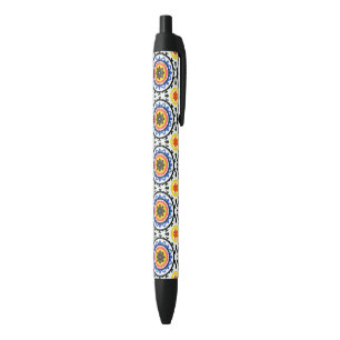 Stylo Noir Motif de Suzani