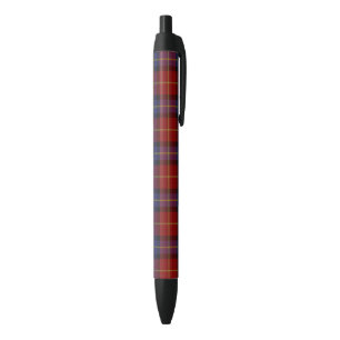 Stylo Noir Motif de tartan