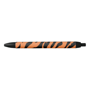 Stylo Noir Motif de tigre