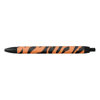 Stylo Noir Motif de tigre