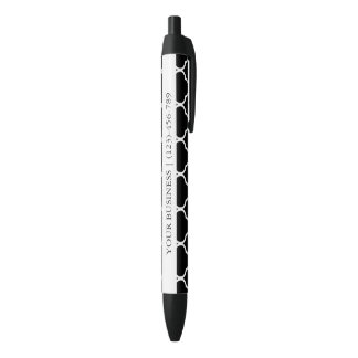 Stylo Noir Motif de treillis marocain noir personnalisé