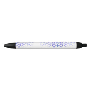 Stylo Noir Motif de triangle coloré unique & citations
