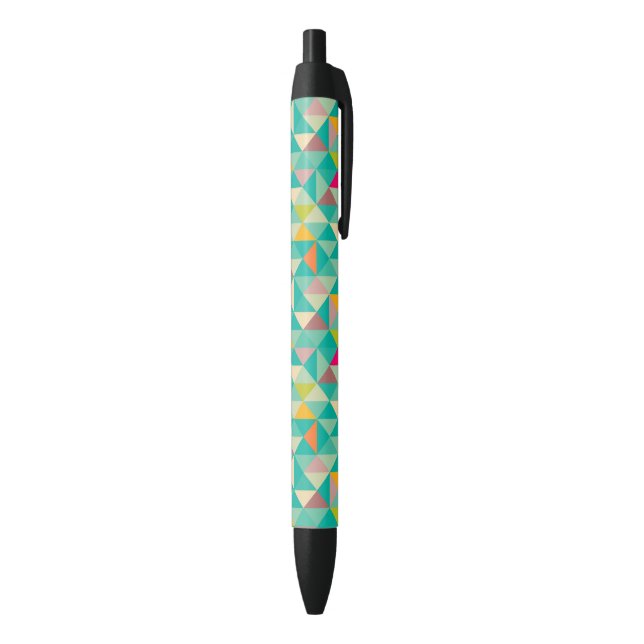 Stylo Noir Motif de triangles (Bas (Vertical))