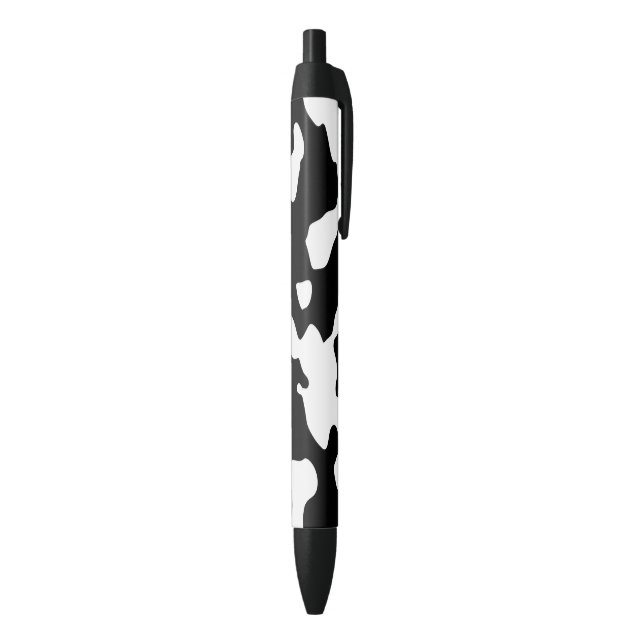 Stylo Noir Motif de vache noir et blanc (Bas (Vertical))