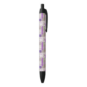 Stylo Noir Motif d'édredon de bébé