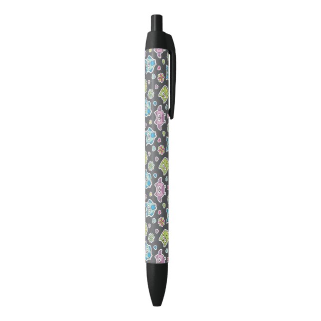 Stylo Noir motif des hiboux de bande dessinée (Bas (Vertical))