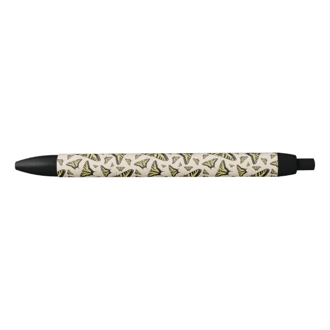 Stylo Noir Motif des papillons Southwest Yellow Swallowtail (Devant)