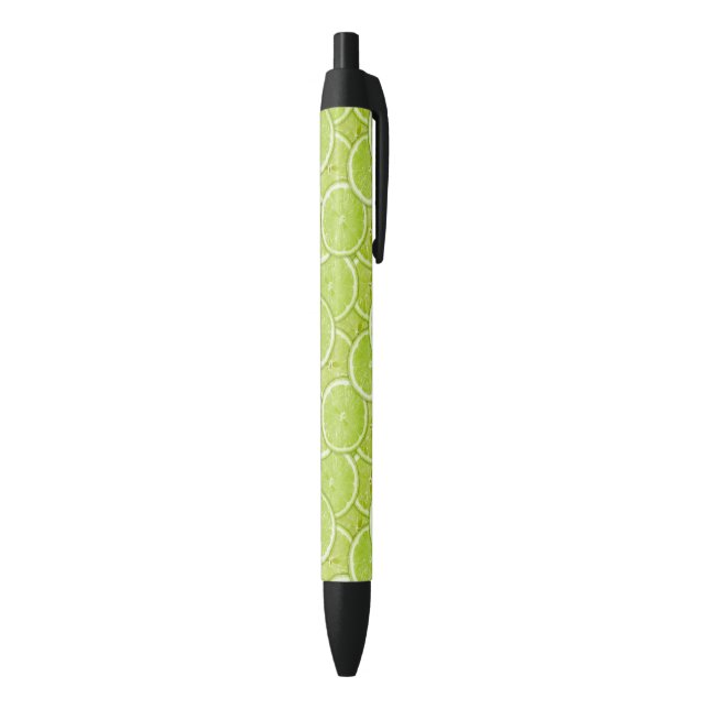 Stylo Noir Motif des tranches vertes de chaux (Bas (Vertical))