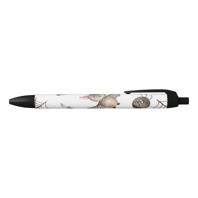 Stylo Noir Motif d'Halloween Cat Bat Spider pour les petits e (Haut)