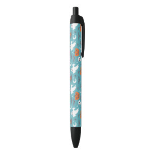 Stylo Noir Motif d'Halloween Turquoise amusant