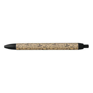 Stylo Noir motif d'Halloween victorien vintage avec fantômes