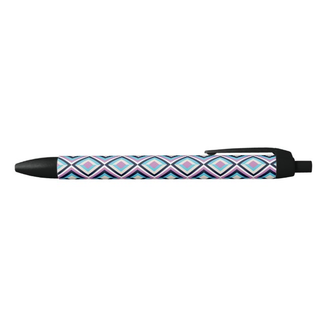 Stylo Noir Motif diamant (Haut)