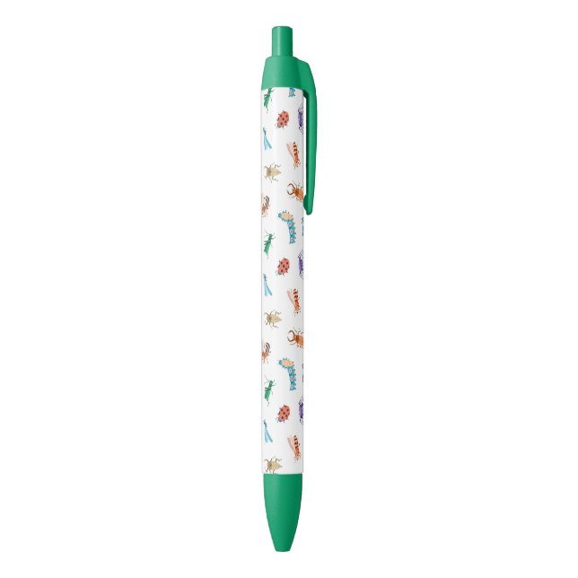 Stylo Noir Motif d'insectes coloré mignon (Bas (Vertical))