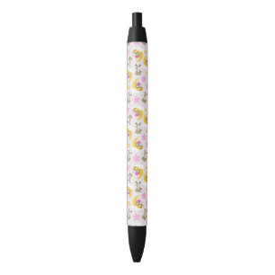 Stylo Noir Motif D'Ours, Nounours, Mignons Ours, Étoiles