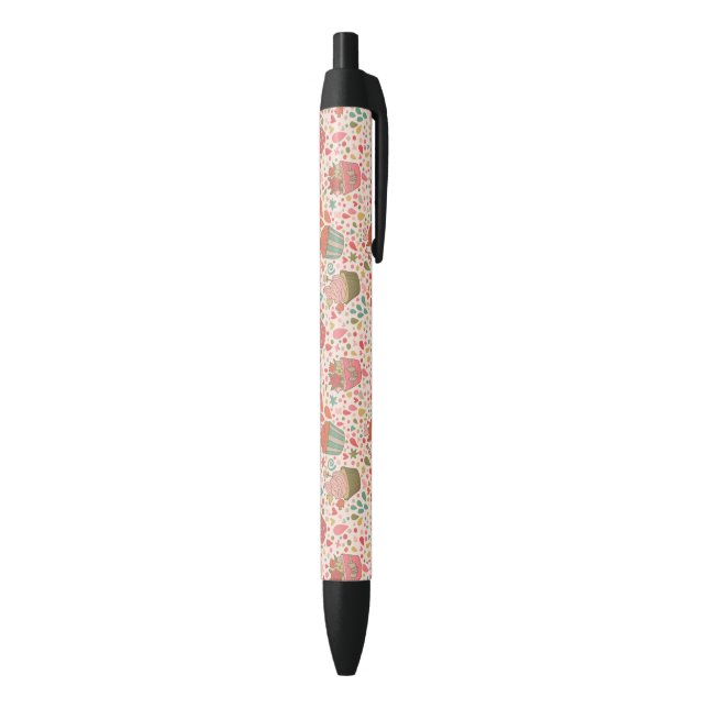 Stylo Noir Motif doux (Bas (Vertical))