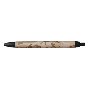 Stylo Noir Motif du Camouflage du désert, Motif militaire, Ar