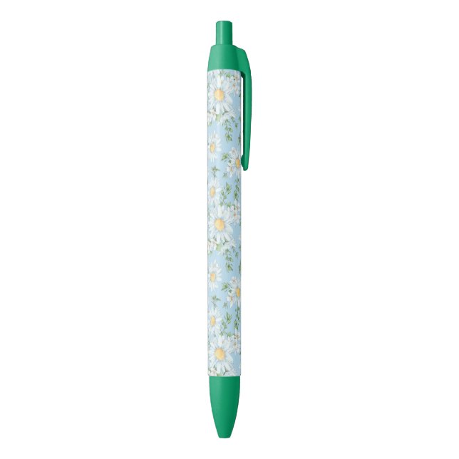 Stylo Noir Motif du jardin fleuri Pastel Daisy (Bas (Vertical))