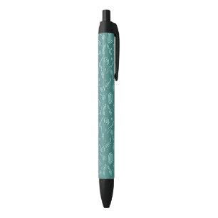 Stylo Noir Motif d'ustensiles de cuisine