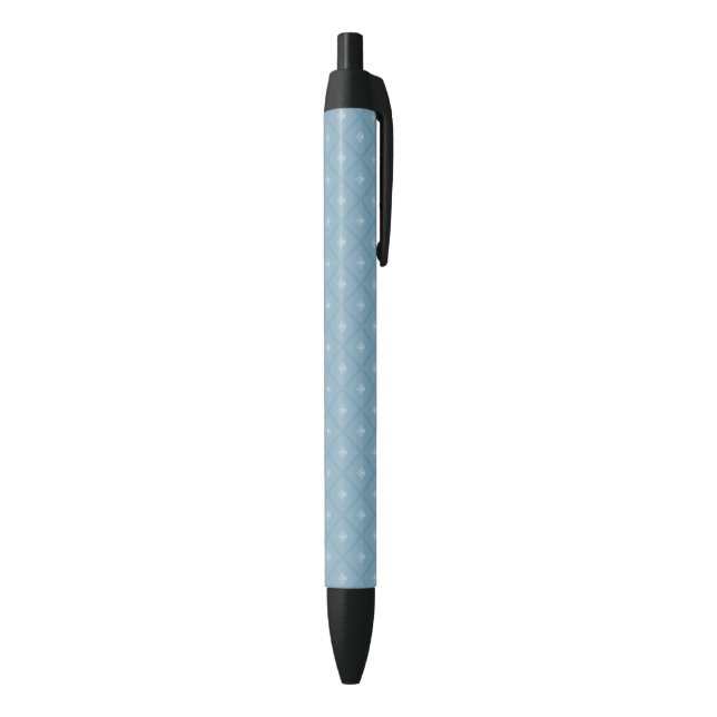 Stylo Noir motif Fleur-De-lis (Bas (Vertical))