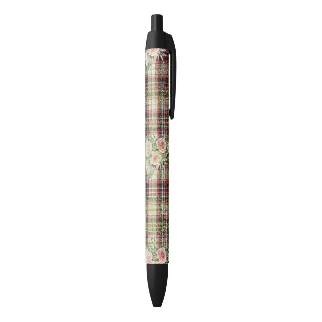 Stylo Noir Motif floral (Bas (Vertical))