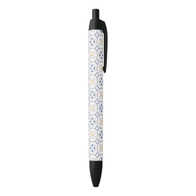 Stylo Noir Motif floral 5 (Bas (Vertical))