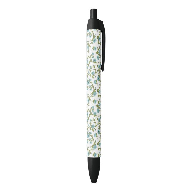 Stylo Noir Motif floral 6 (Bas (Vertical))