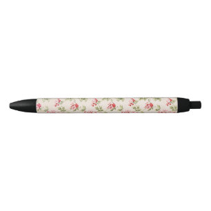 Stylo Noir Motif floral rose vintage shabby chic
