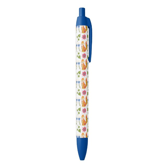 Stylo Noir Motif floral rusé assez en pastel (Bas (Vertical))