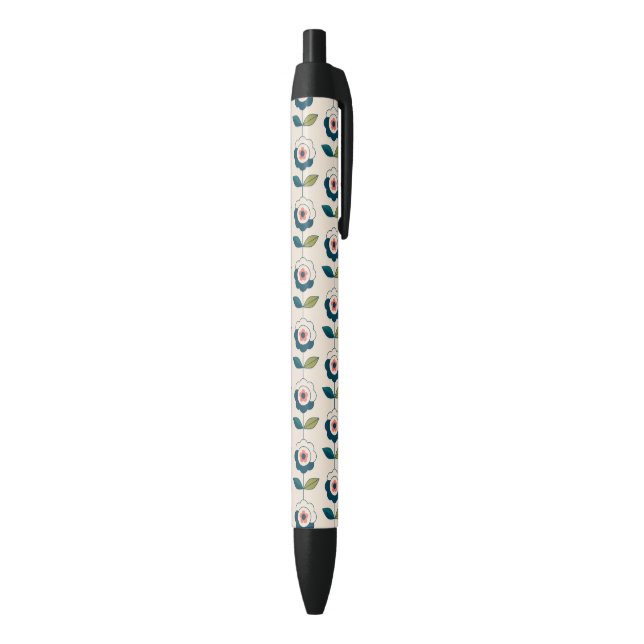 Stylo Noir Motif Fun Jardin Retro (Bas (Vertical))